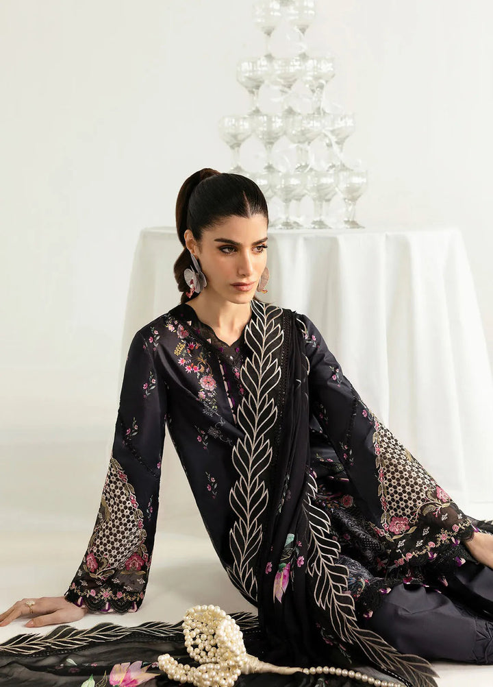 Qalamkar Printed Lawn Suits Unstitched 3 Piece QLM25UL Rida PQ-3 A - Summer Collection