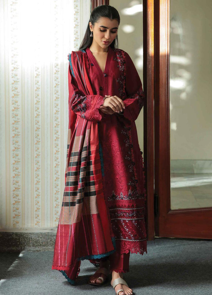 Dastak By Qalamkar Embroidered Lawn Suits Unstitched 3 Piece QLM22QD AQ 07 Maya - Summer Collection
