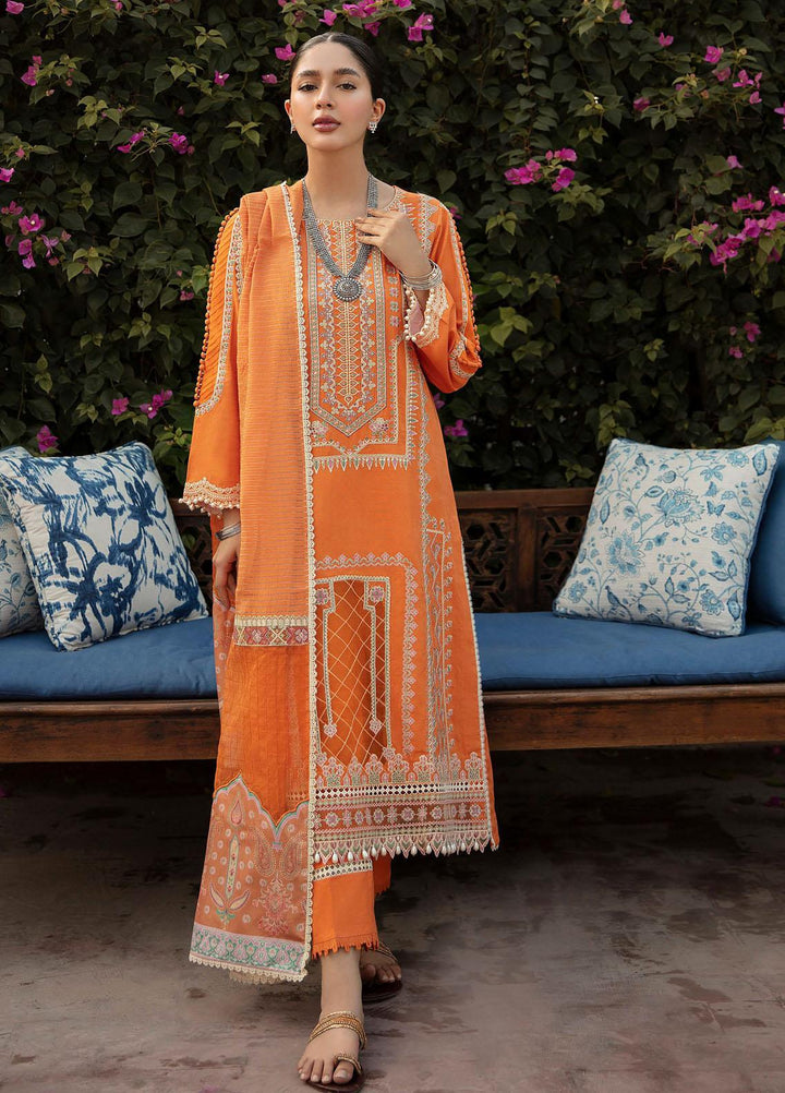 Qalamkar Embroidered Linen Suits Unstitched 3 Piece QLM21LN  NW-12 - Winter Collection