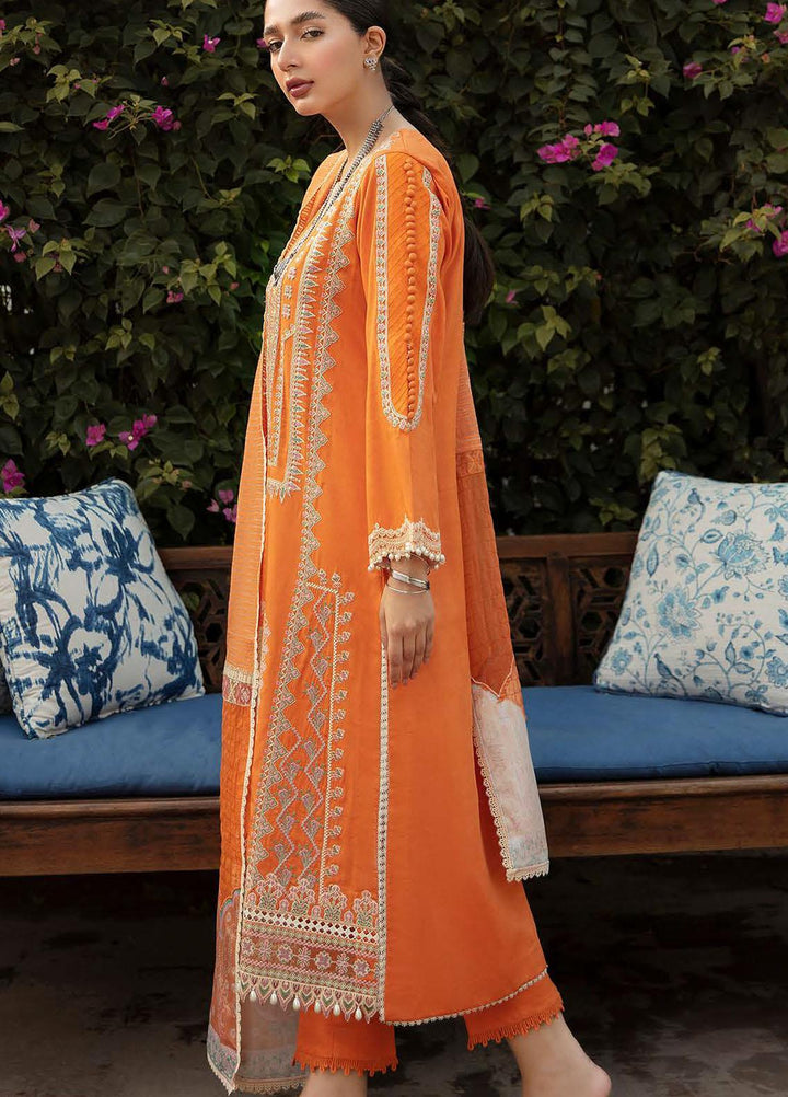 Qalamkar Embroidered Linen Suits Unstitched 3 Piece QLM21LN  NW-12 - Winter Collection