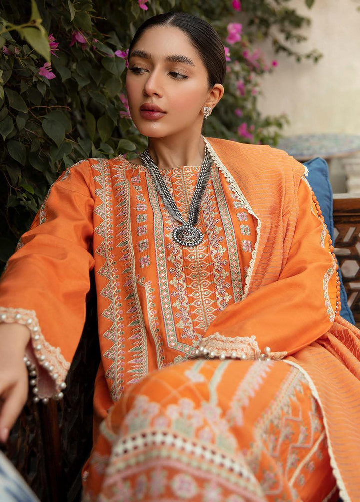 Qalamkar Embroidered Linen Suits Unstitched 3 Piece QLM21LN  NW-12 - Winter Collection
