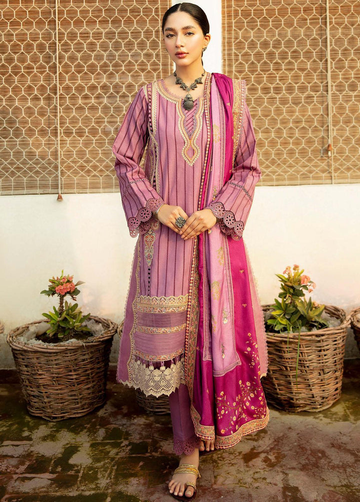 Qalamkar Embroidered Linen Suits Unstitched 3 Piece QLM21LN  NW-14 - Winter Collection