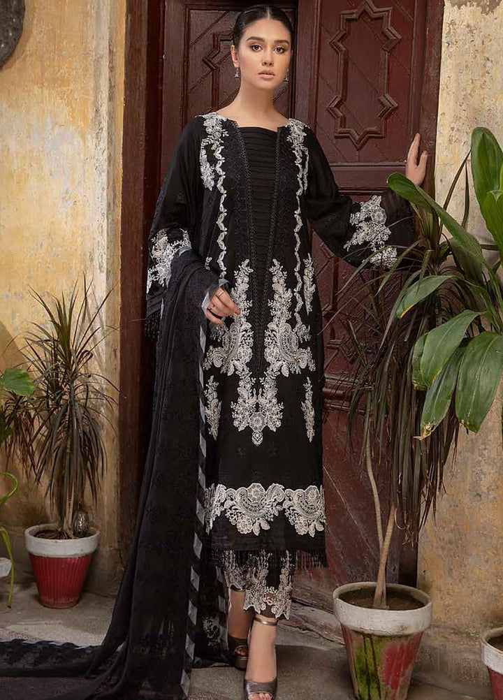 Qara by Charizma Embroidered Lawn Suits Unstitched 3 Piece CRZ21QB CQ-08 - Summer Collection