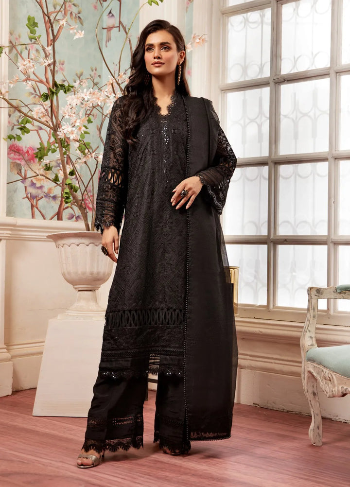 Raas By Pashmire Pret Embroidered Cotton Net 3 Piece Suit Zarnab