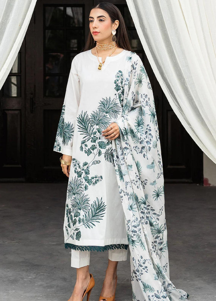 Raha By Muraad Embroidered Lawn Suits Unstitched 3 Piece MU23R Lillian - Festive Collection