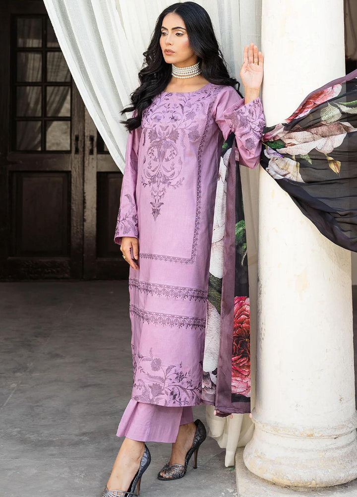 Raha By Muraad Embroidered Lawn Suits Unstitched 3 Piece MU23R Kiara - Festive Collection