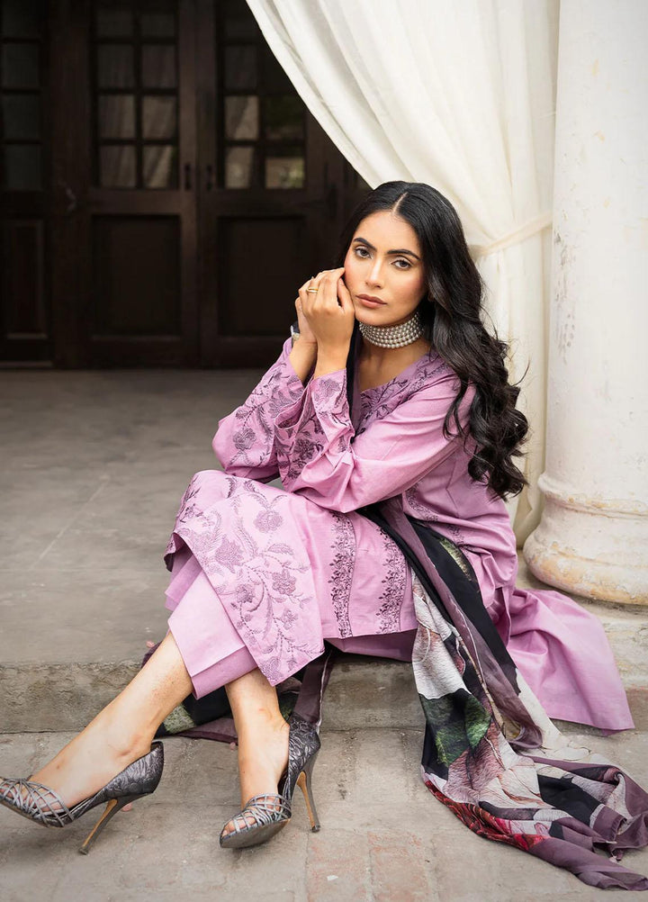 Raha By Muraad Embroidered Lawn Suits Unstitched 3 Piece MU23R Kiara - Festive Collection