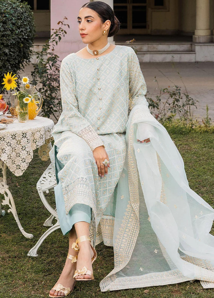 Raha By Muraad Embroidered Cotton Net Suits Unstitched 4 Piece MU23R Rohma - Festive Collection