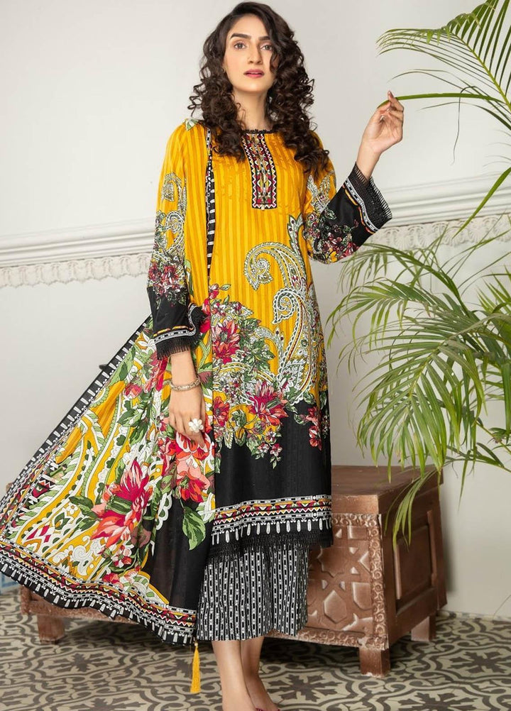 Ittehad Textiles Printed Lawn Suits Unstitched 3 Piece IT21R LF-RHT-21709B - Summer Collection