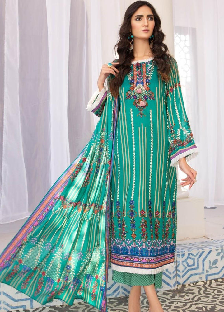 Ittehad Textiles Printed Lawn Suits Unstitched 3 Piece IT21R LF-RHT-21711B - Summer Collection