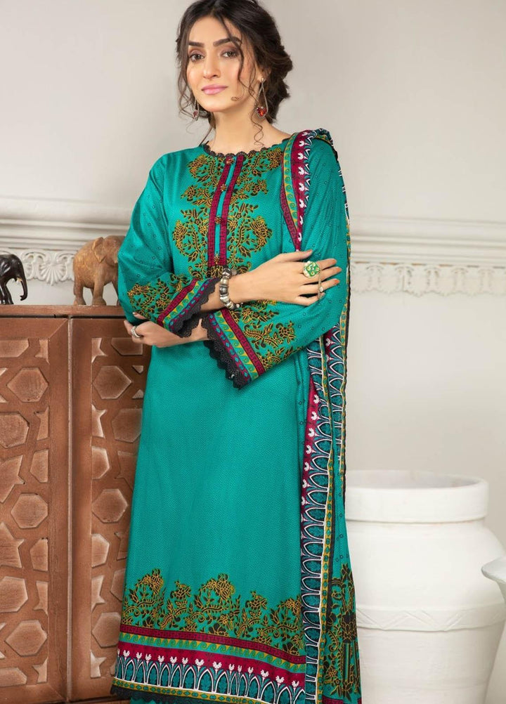 Ittehad Textiles Printed Lawn Suits Unstitched 3 Piece IT21R LF-RHT-21715B - Summer Collection