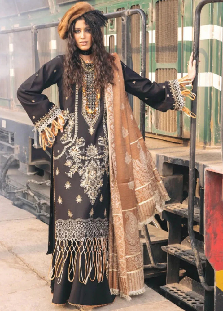 Rahgeer by Humdum Embroidered Wool Suit Unstitched 3 Piece D-01 - Winter Collection