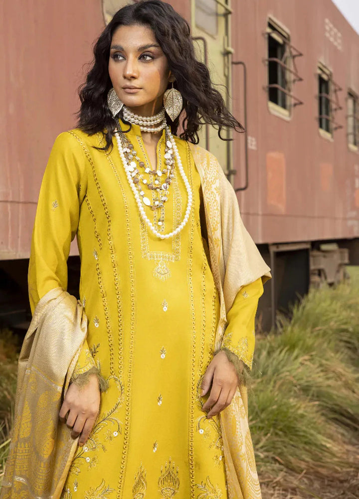 Rahgeer by Humdum Embroidered Wool Suit Unstitched 3 Piece D-02 - Winter Collection