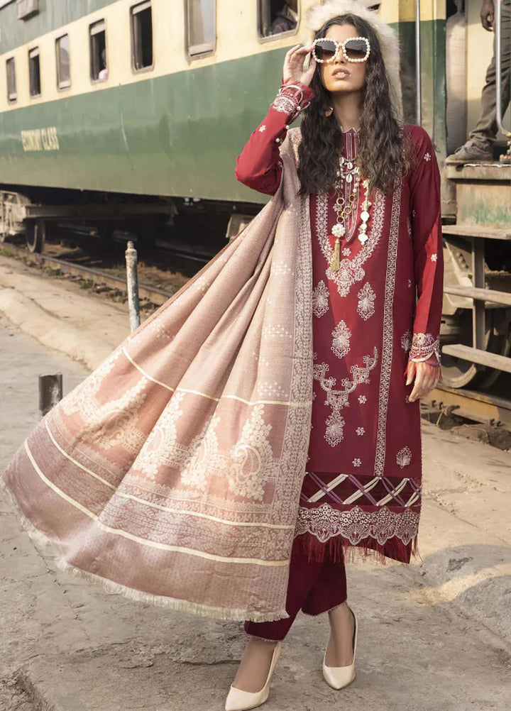 Rahgeer by Humdum Embroidered Wool Suit Unstitched 3 Piece D-03 - Winter Collection
