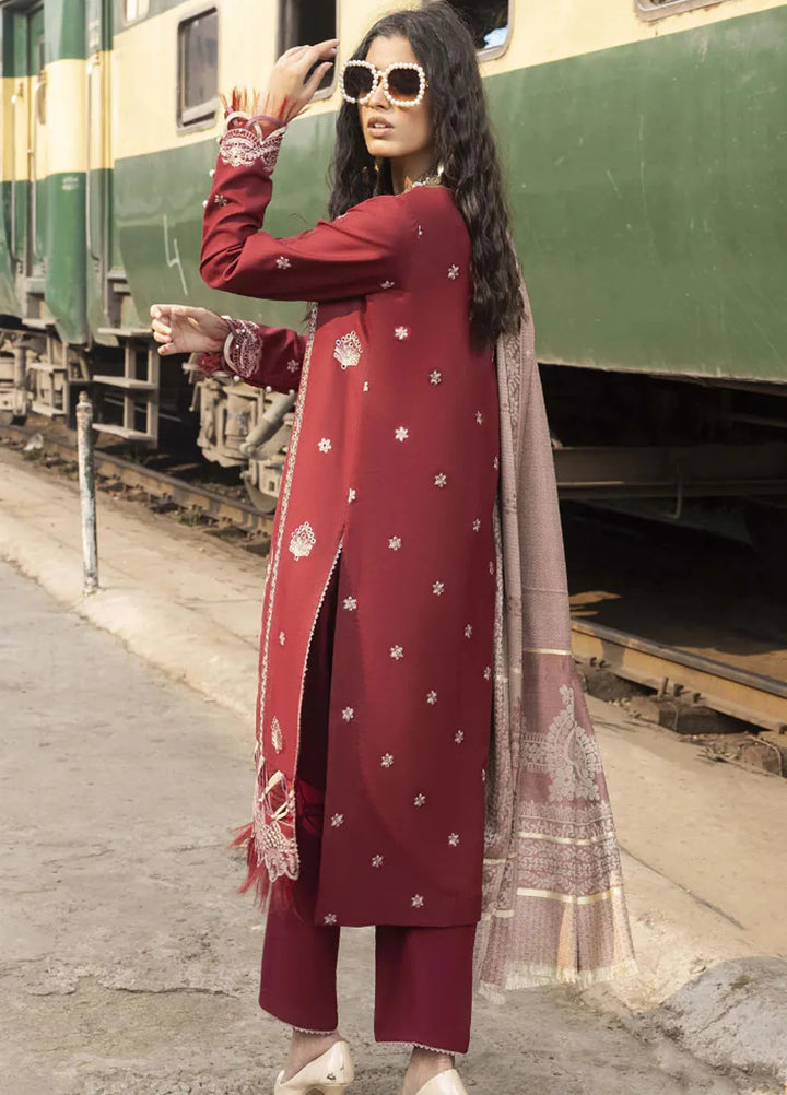 Rahgeer by Humdum Embroidered Wool Suit Unstitched 3 Piece D-03 - Winter Collection