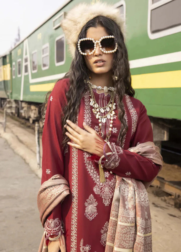 Rahgeer by Humdum Embroidered Wool Suit Unstitched 3 Piece D-03 - Winter Collection