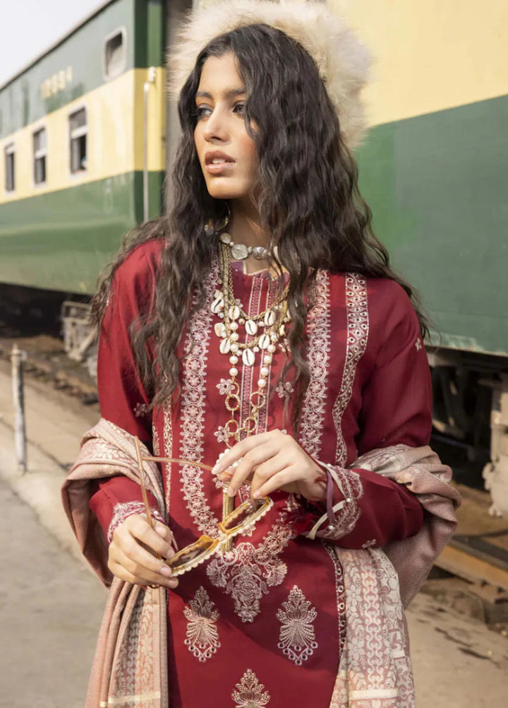 Rahgeer by Humdum Embroidered Wool Suit Unstitched 3 Piece D-03 - Winter Collection