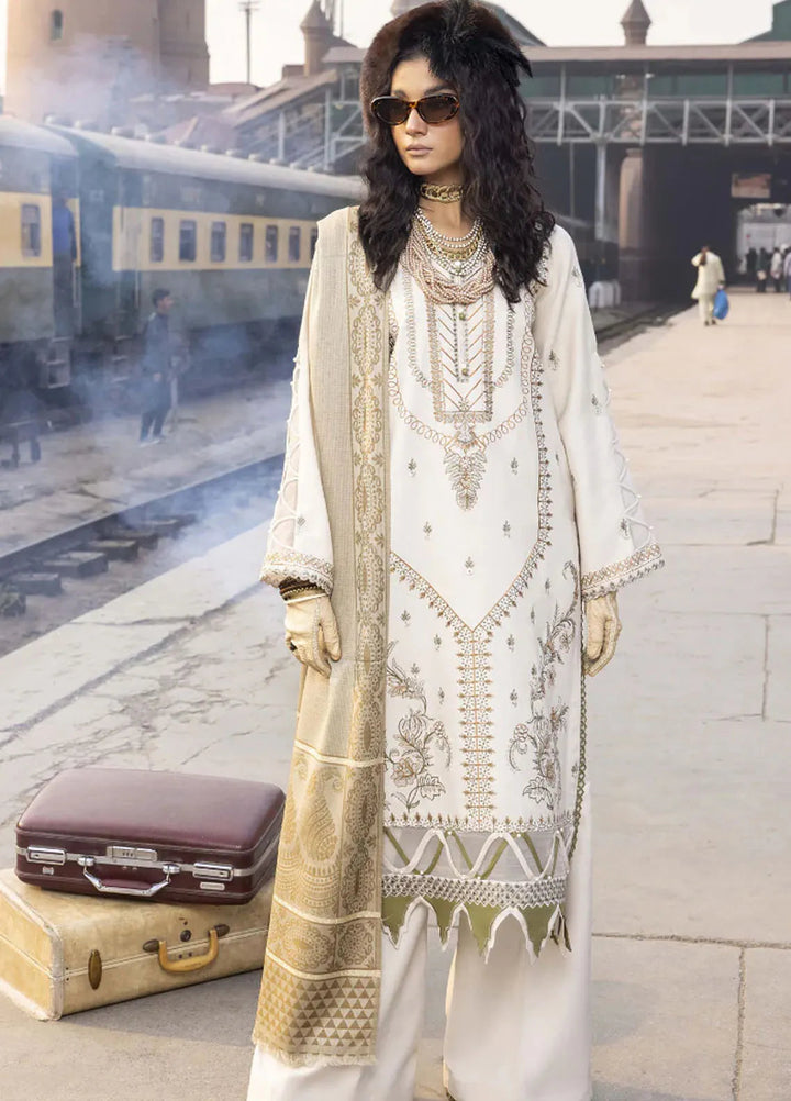 Rahgeer by Humdum Embroidered Wool Suit Unstitched 3 Piece D-04 - Winter Collection