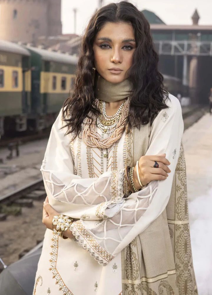 Rahgeer by Humdum Embroidered Wool Suit Unstitched 3 Piece D-04 - Winter Collection