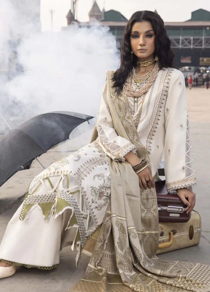 Rahgeer by Humdum Embroidered Wool Suit Unstitched 3 Piece D-04 - Winter Collection