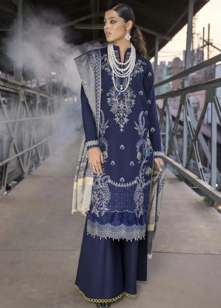 Rahgeer by Humdum Embroidered Wool Suit Unstitched 3 Piece D-05 - Winter Collection