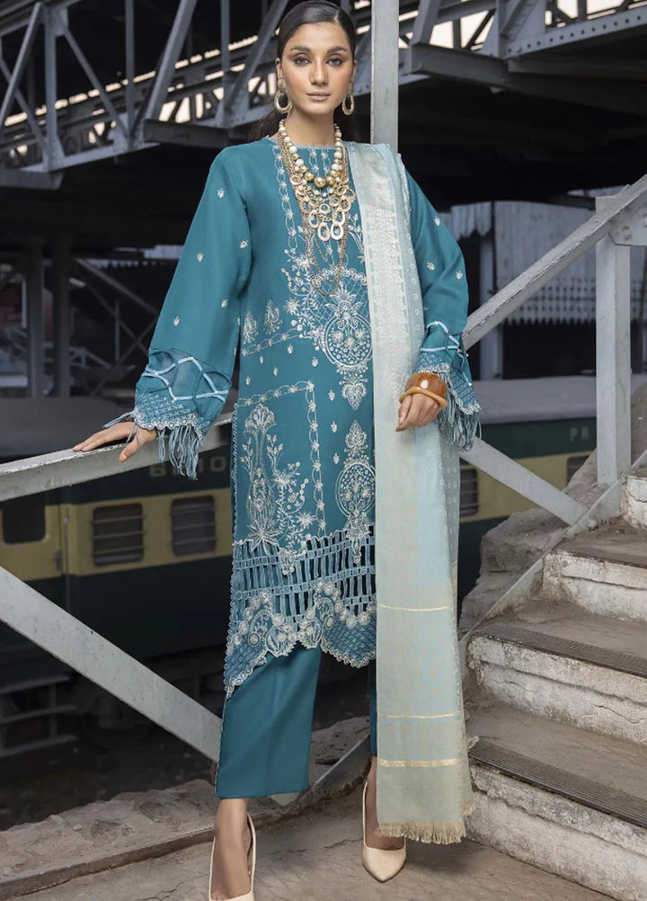 Rahgeer by Humdum Embroidered Wool Suit Unstitched 3 Piece D-07 - Winter Collection