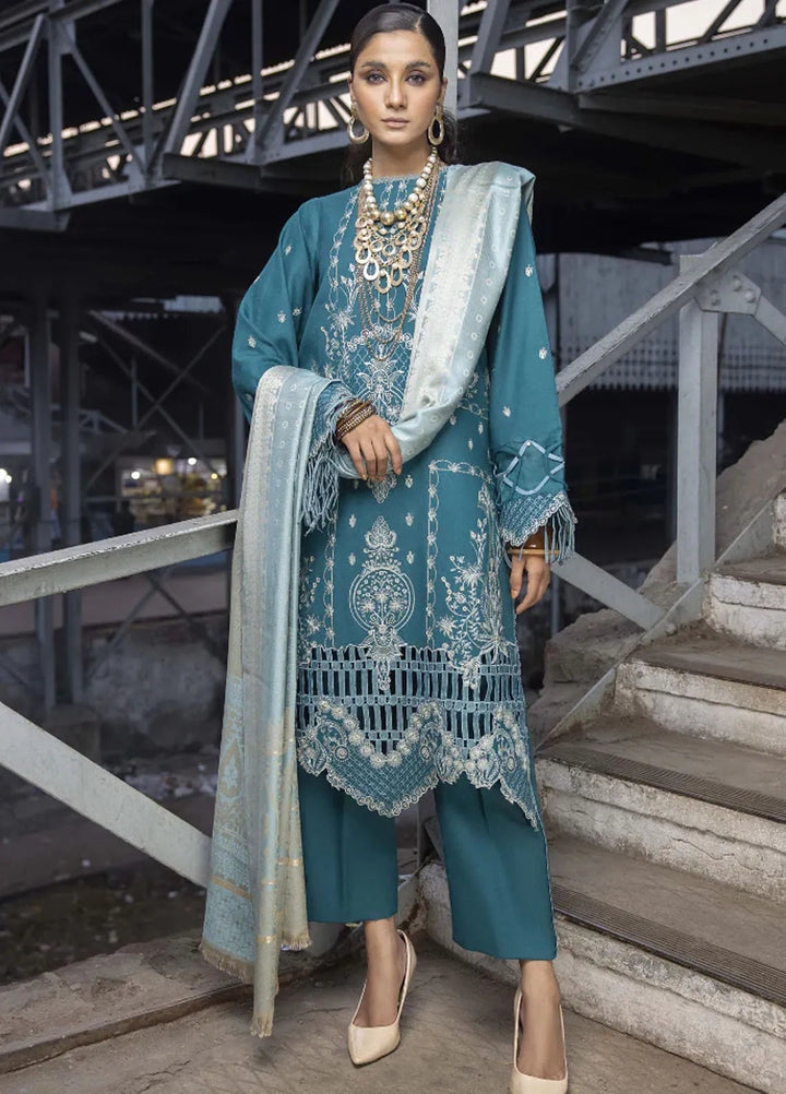 Rahgeer by Humdum Embroidered Wool Suit Unstitched 3 Piece D-07 - Winter Collection