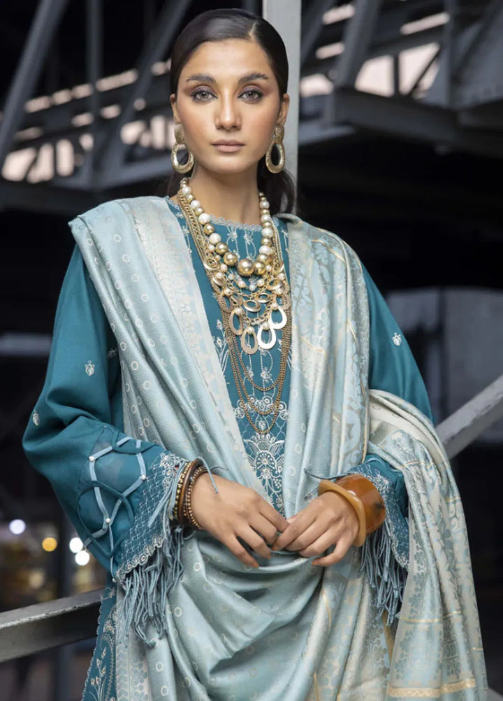 Rahgeer by Humdum Embroidered Wool Suit Unstitched 3 Piece D-07 - Winter Collection