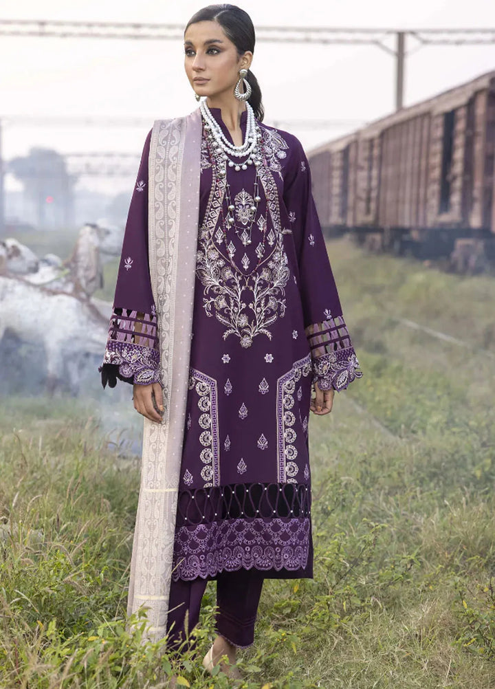 Rahgeer by Humdum Embroidered Wool Suit Unstitched 3 Piece D-08 - Winter Collection
