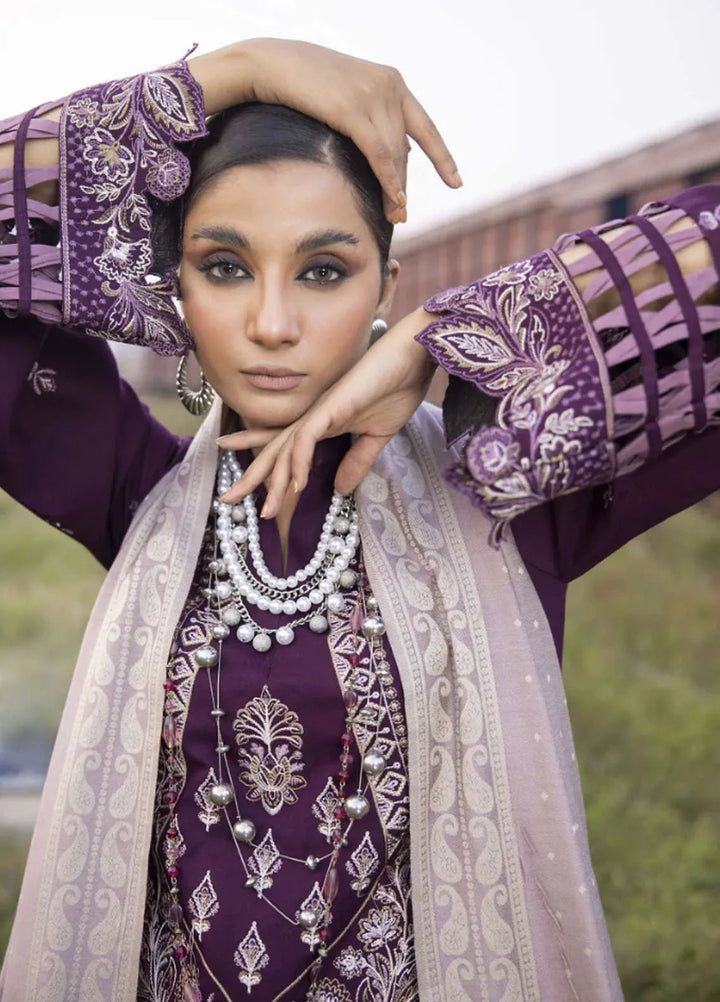 Rahgeer by Humdum Embroidered Wool Suit Unstitched 3 Piece D-08 - Winter Collection