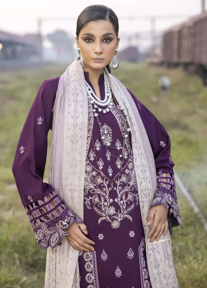 Rahgeer by Humdum Embroidered Wool Suit Unstitched 3 Piece D-08 - Winter Collection