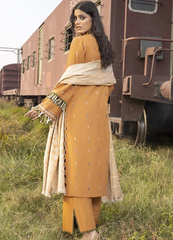 Rahgeer by Humdum Embroidered Wool Suit Unstitched 3 Piece D-09 - Winter Collection