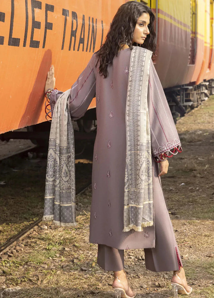 Rahgeer by Humdum Embroidered Wool Suit Unstitched 3 Piece D-10 - Winter Collection