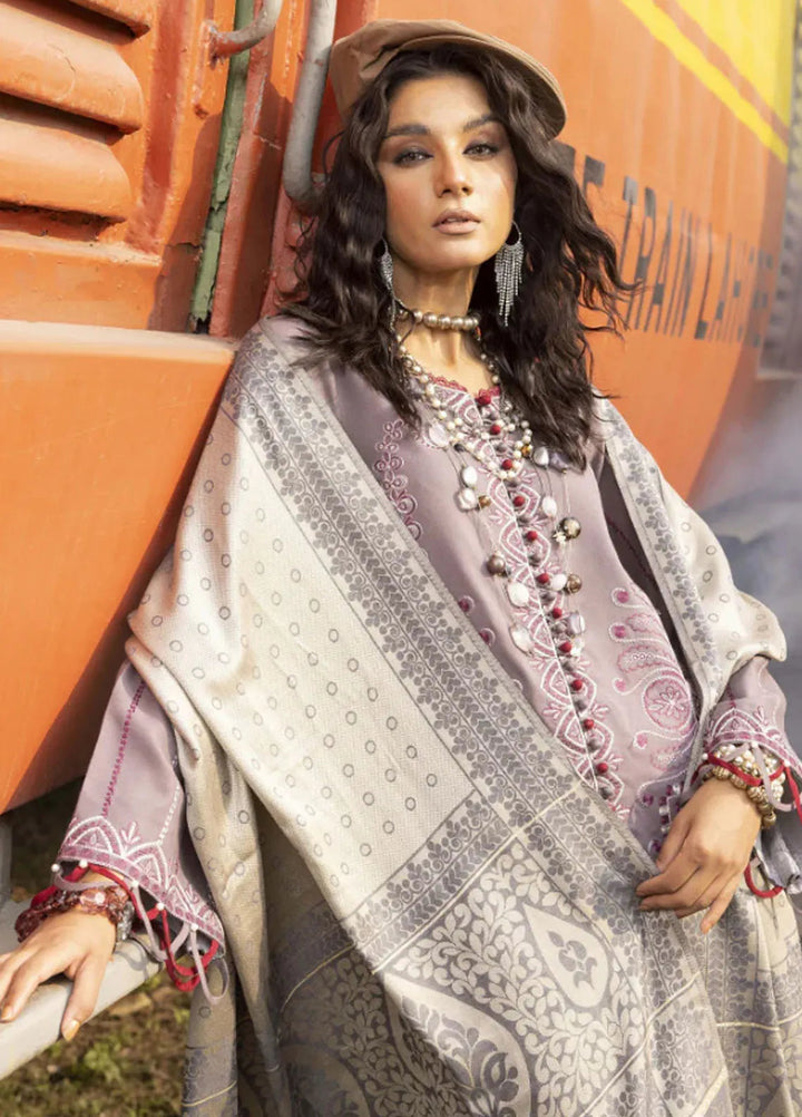 Rahgeer by Humdum Embroidered Wool Suit Unstitched 3 Piece D-10 - Winter Collection