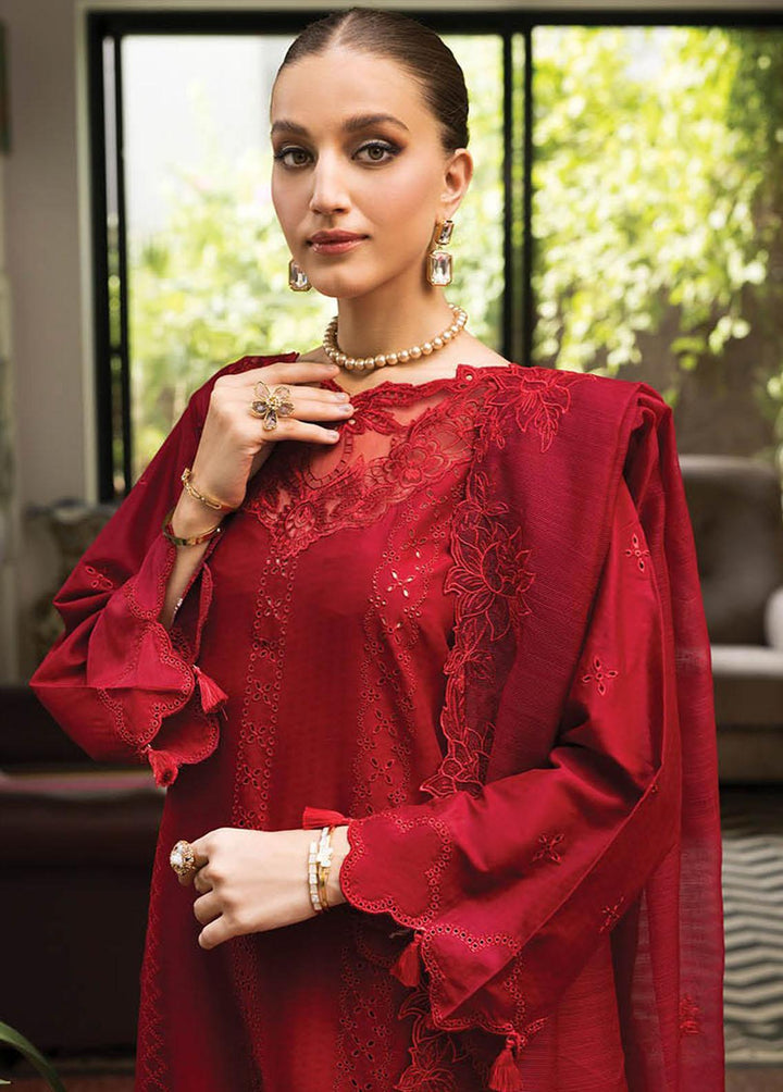 RajBari Embroidered Lawn Suits Unstitched 3 Piece RB23EL 3A - Premium Collection