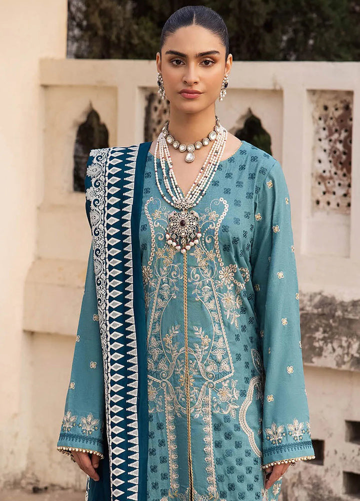 Rajbari Embroidered Karandi Suit Unstitched 3 Piece RB24W 6B - Winter Collection