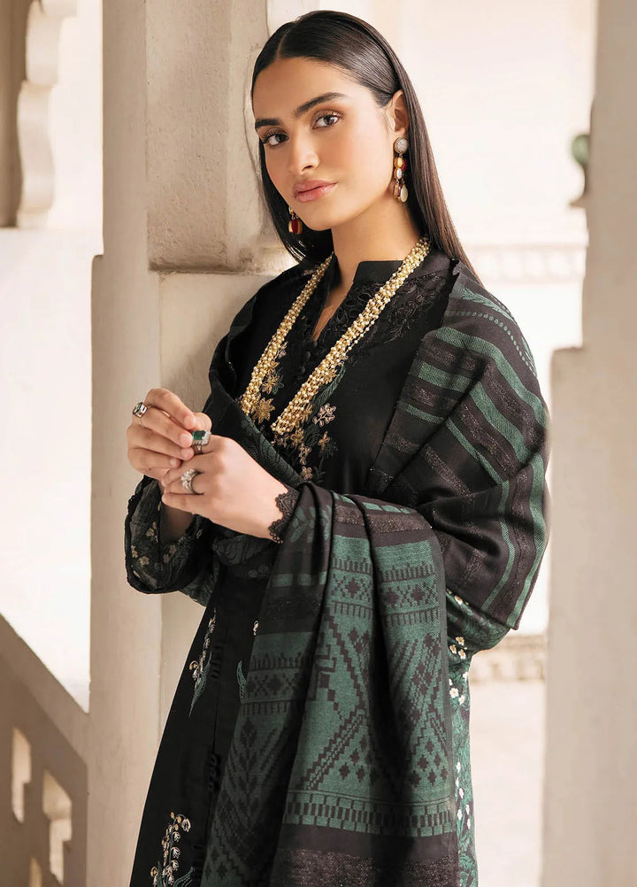 Rajbari Embroidered Khaddar Suit Unstitched 3 Piece RB24W 1A - Winter Collection