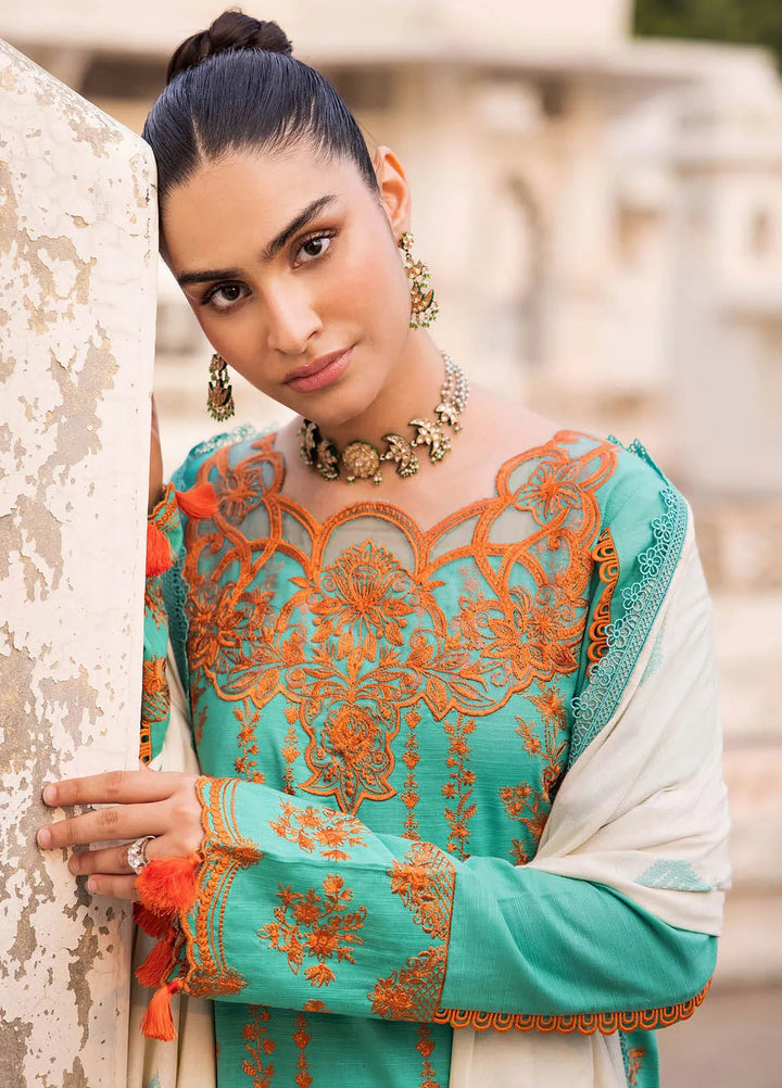 Rajbari Embroidered Khaddar Suit Unstitched 3 Piece RB24W 5B - Winter Collection