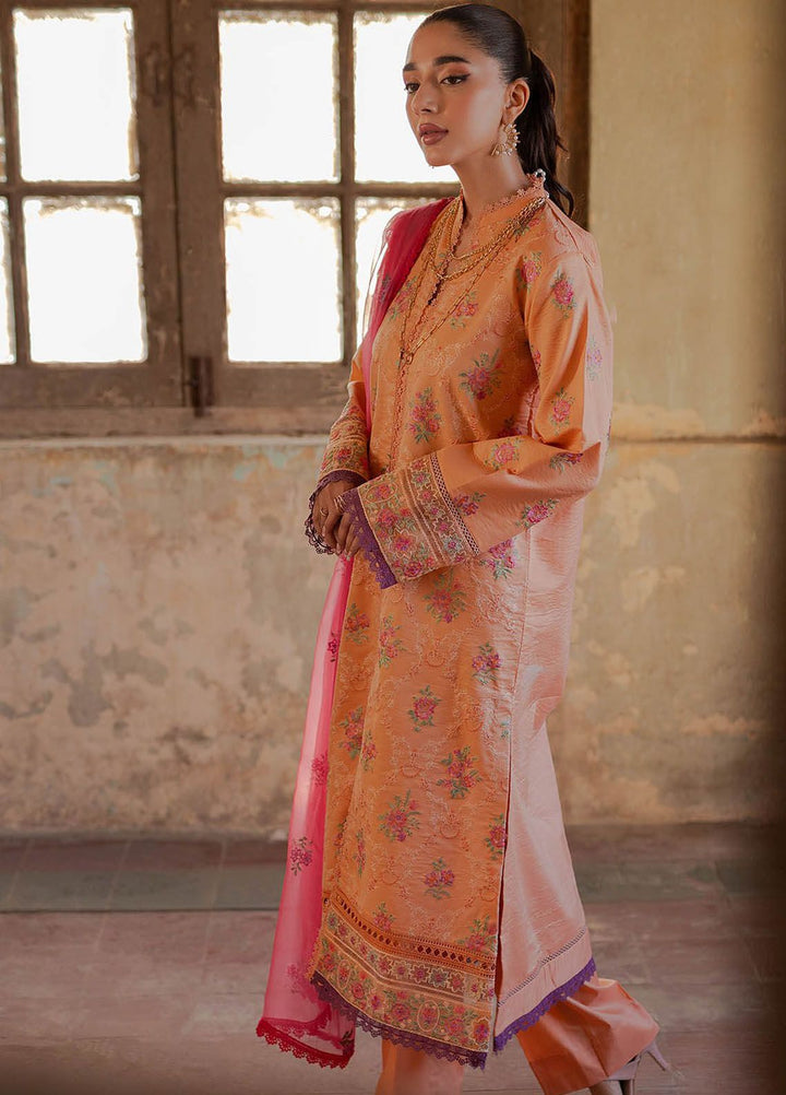 RajBari Embroidered Lawn Suit Unstitched 3 Piece RB24S 2-B - Summer Collection