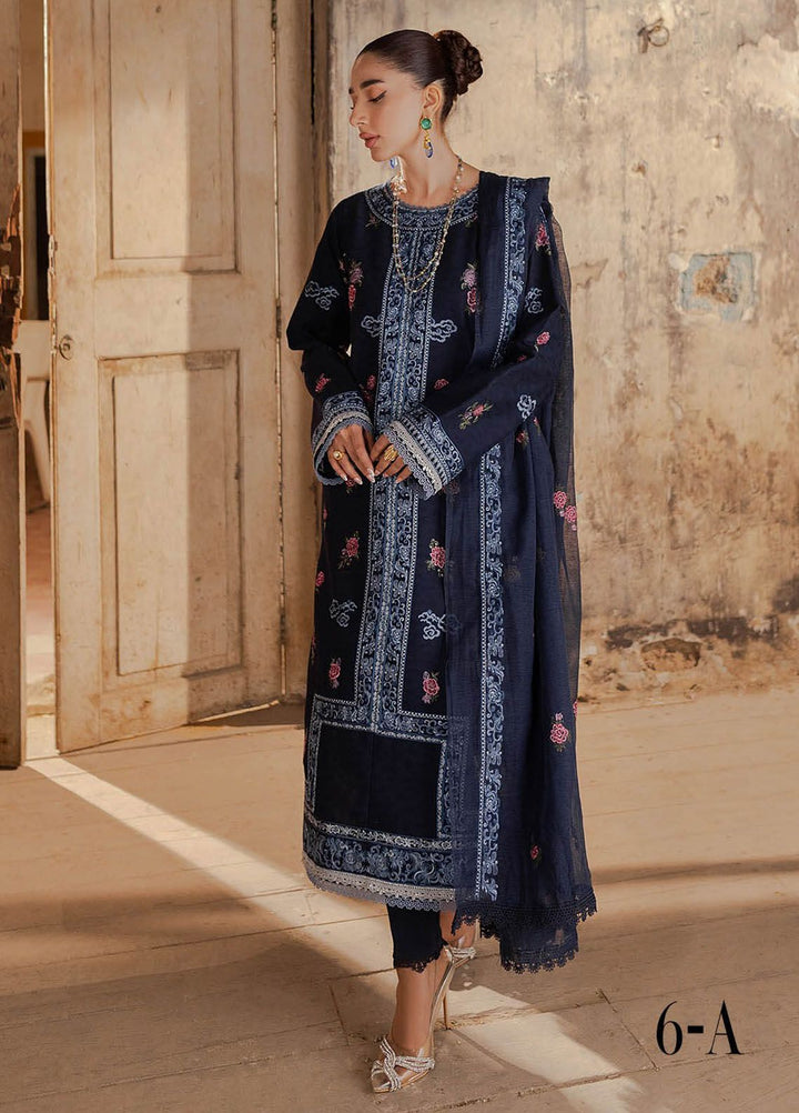 RajBari Embroidered Lawn Suit Unstitched 3 Piece RB24S 6-A - Summer Collection
