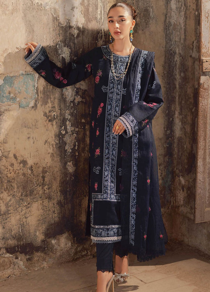 RajBari Embroidered Lawn Suit Unstitched 3 Piece RB24S 6-A - Summer Collection