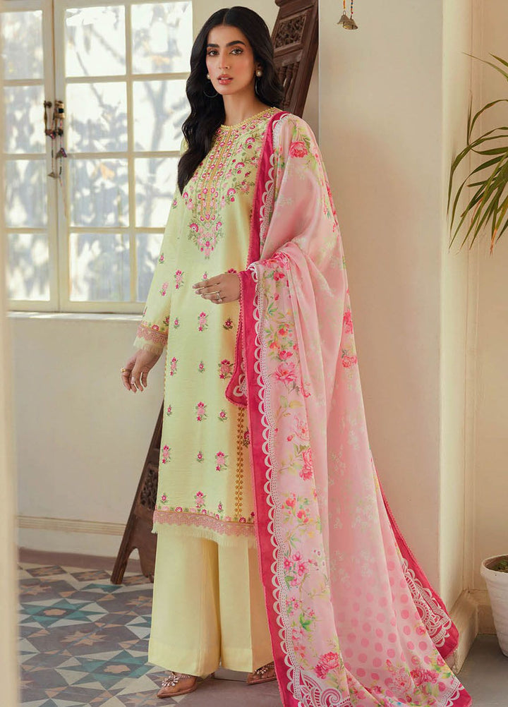 RajBari Embroidered Lawn Suits Unstitched 3 Piece RB24ES D-01 - Summer Collection