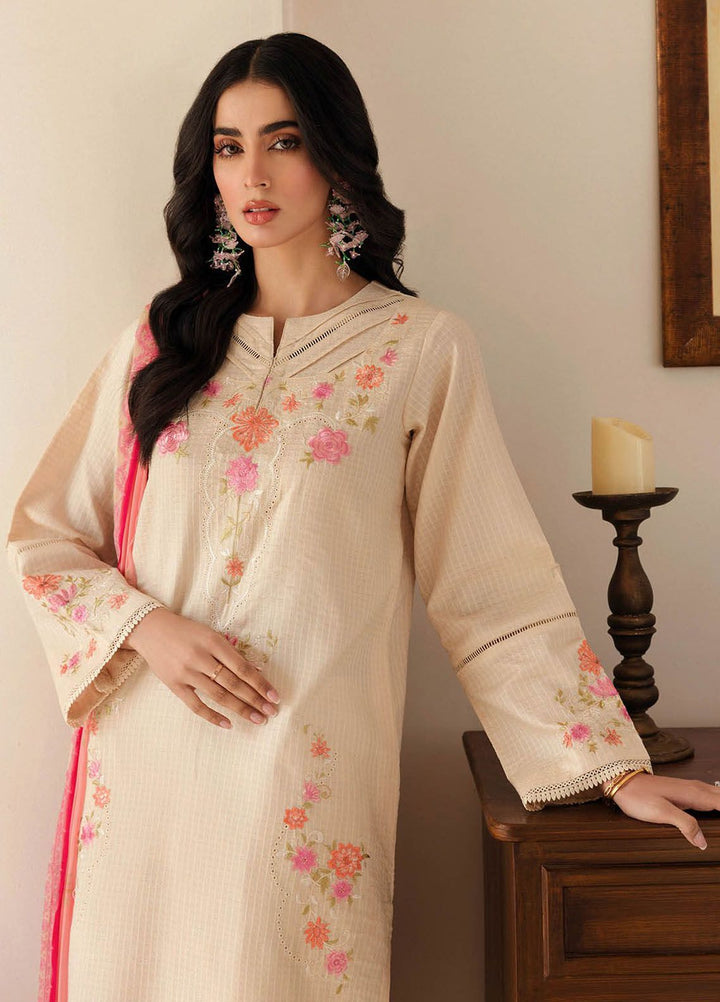 RajBari Embroidered Lawn Suits Unstitched 3 Piece RB24ES D-07 - Summer Collection