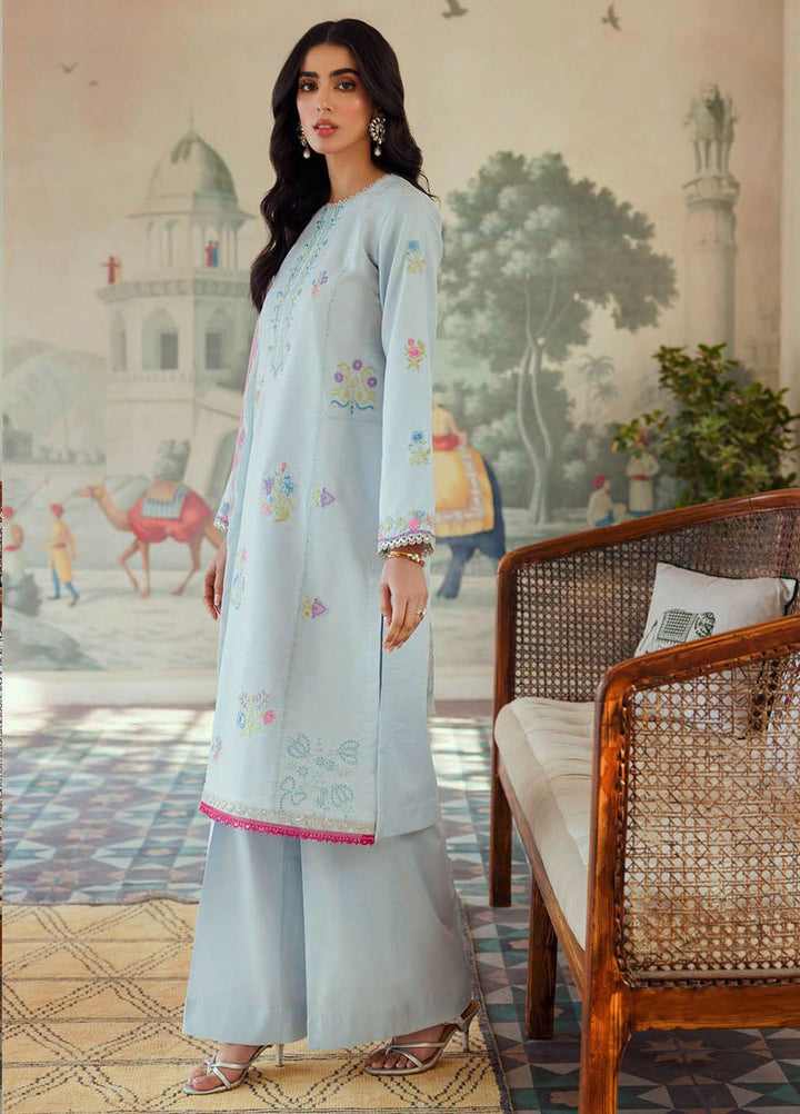 RajBari Embroidered Lawn Suits Unstitched 3 Piece RB24ES D-10 - Summer Collection