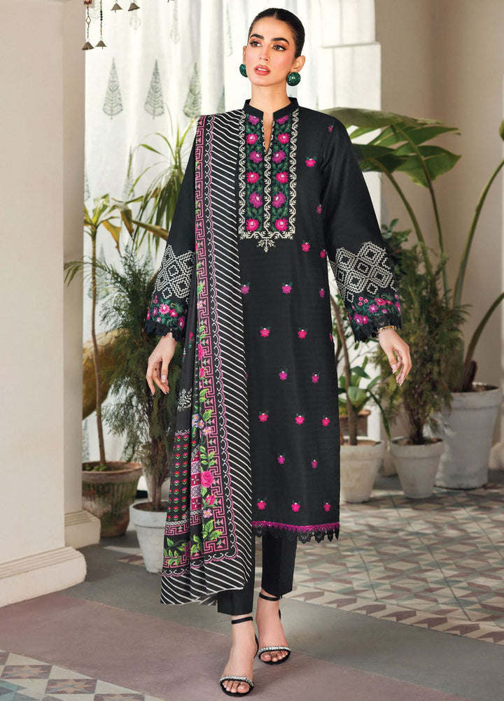 RajBari Embroidered Lawn Suits Unstitched 3 Piece RB24ES D-11 - Summer Collection