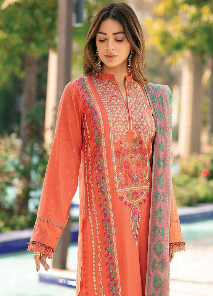 RajBari Embroidered Lawn Suits Unstitched 3 Piece RB22J 4B - Exclusive Collection