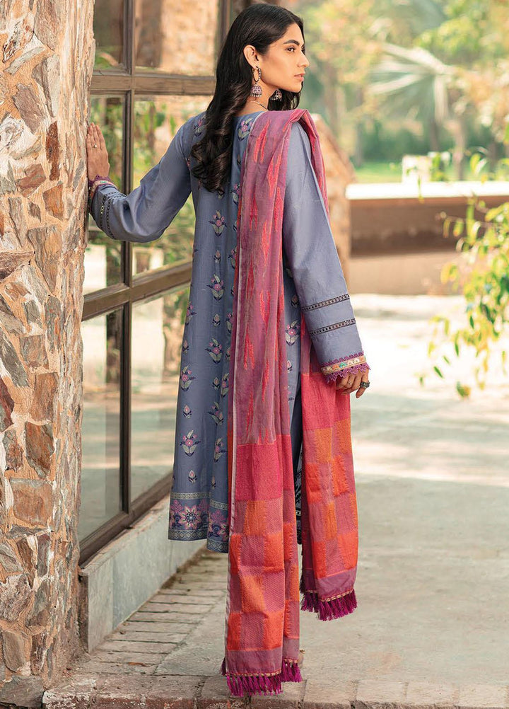RajBari Embroidered Lawn Suits Unstitched 3 Piece RB22J 5A - Exclusive Collection