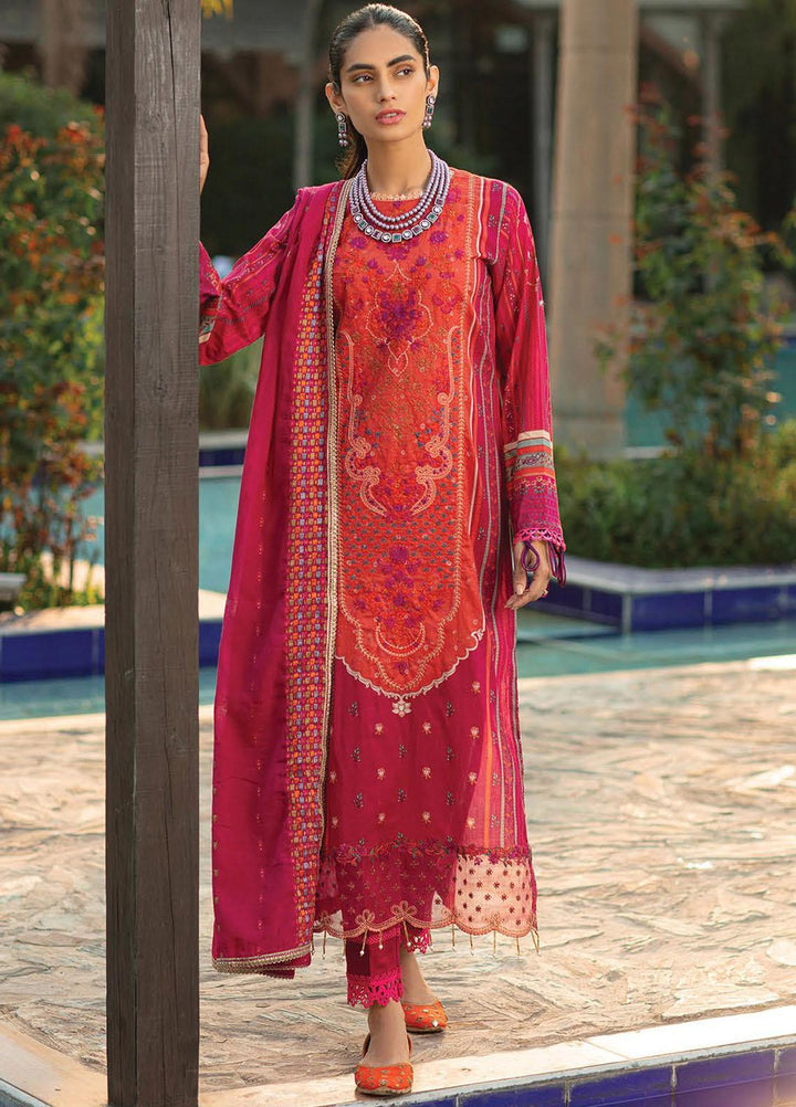 RajBari Embroidered Lawn Suits Unstitched 3 Piece RB22J 7B - Exclusive Collection