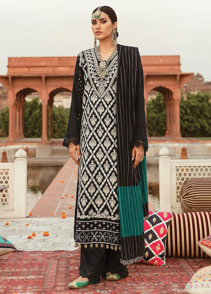 RajBari Embroidered Chikankari Suits Unstitched 3 Piece RB21PC 01A - Winter Collection