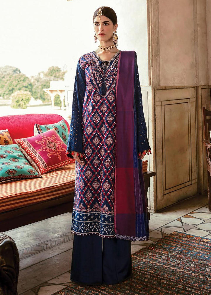 RajBari Embroidered Chikankari Suits Unstitched 3 Piece RB21PC 01B - Winter Collection